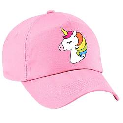 4sold Mädchen Einhorn Baseball Kappe Regenbogen Kinder Sommer Hut Schule Kinder Kappen Sport Mädchen Verstellbar Baseball, rose, Einheitsgröße von 4sold