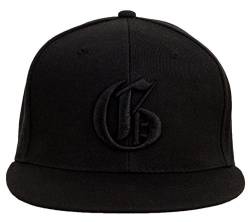 4sold Snapback-Hut, mit erhabener schwarzer 3D-Stickerei Letter, Baseball-Cap, Hip-Hop Cap, Hut, Kopfbedeckung Gr. Einheitsgröße, g von 4sold