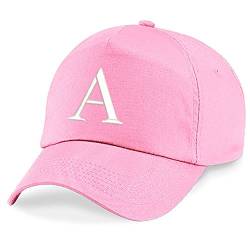 4sold Unisex Bindemütze Babymütze Jungen Mädchen Mütze Baseball Cap Rosa Hut Kinder Kappe Alphabet A-Z (A) von 4sold