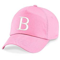 4sold Unisex Bindemütze Babymütze Jungen Mädchen Mütze Baseball Cap Rosa Hut Kinder Kappe Alphabet A-Z (B) von 4sold