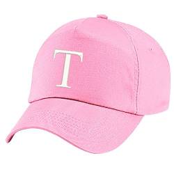 4sold Unisex Bindemütze Babymütze Jungen Mädchen Mütze Baseball Cap Rosa Hut Kinder Kappe Alphabet A-Z (T) von 4sold