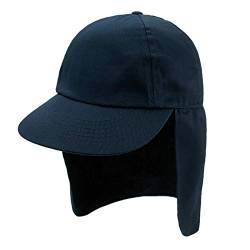 4sold Unisex Schirmmütze m. Nackenschutz Babymütze Kleinkindmütze Mädchen Kinder Kappe Cap UV Kids (Navy Blue) von 4sold