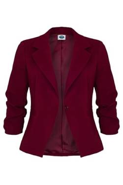 4tuality AO Damenblazer mit 3/4 Arm Bordeaux Gr. L von 4tuality