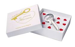 4you Design Schlüssel zu meinem Herzen mit weißer Geschenkbox - Geschenk für Frau romantisches Geschenk zum Valentinstag Geburtstag Geschenkidee von 4you Design