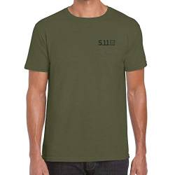 5.11 Tactical Rolling Panzer T-Shirt Military Green, L, Oliv von 5.11