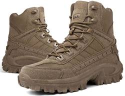 5.AA B2100 Herren Desert Patrol Stiefel Desert Camo Combat Boots Kampfstiefel Militär Bundeswehr Patrol Einsatzstiefel Braun 46EU von 5.AA