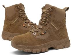 5.AA B869 Herren Desert Patrol Stiefel Desert Camo Combat Boots Kampfstiefel Militär Bundeswehr Patrol Einsatzstiefel Braun 46EU von 5.AA