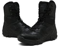 5.AA JX881 Tactical Boot mit YKK-Zipper Schlüsselanhänger Wanderstiefel Wanderhalbschuhe Schwarz 43EU von 5.AA