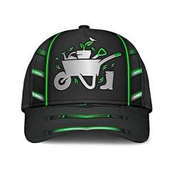 501 Trucker Kappe Pflanzengartenliebhaber Gärtner Schubkarre Gartenwagen Karbonmuster Grün Schwarz Unisex Outdoor Hut Vintage Reine Farbe Baseballmütze Für Sport Reisen von 501