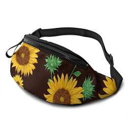 Brusttasche Gelbe Sonnenblume Taillentasche Atmungsaktiv,Verstellbarer Hüfttaschen Für Running Fitness Aktivitäten 14X35cm von 550