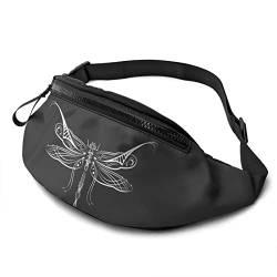 Schultertaschen Libelle Damen Brustbeutel Große Kapazität,Stylisch Lauftasche Für Radfahren Laufen Spazieren 14X35cm von 550