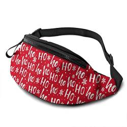 Sport Hüfttasche Rot Ho Ho Brusttasche Stylisch,Mit Reißverschluss Umhängetaschen Für Damen Reisen Camping 14X35cm von 550
