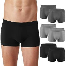 5Mayi Boxershorts Herren 6er Pack Baumwolle Unterhosen Männer Unterwäsche Herren Retroshorts (Gr.S-2XL) von 5Mayi