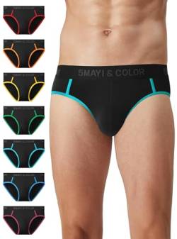 5Mayi Herren Unterhosen Männer Slip Micro Viskose Unterwäsche Herren-Slips Multipack Sport Slips Größe L von 5Mayi