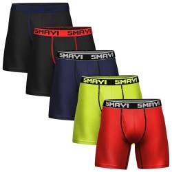5Mayi Sport Boxershorts Herren Unterhosen Männer Polyester 5er Pack M von 5Mayi