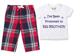 Pyjama-Set für Kinder mit der Aufschrift „I've Been Promoted to Big Brother“, rot, 5-6 Jahre von 60 Second Makeover Limited