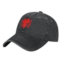 600 Baseball Cap, Albanische Flagge Sport Mütze Atmungsaktiv Sonnenmütze Verstellbar Basecap Für Running Erwachsene Damen,Unisex von 600