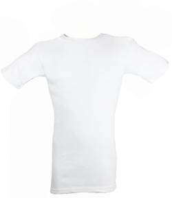 10 Herren T-Shirts, Unterhemd, Rundhals, Shirt, Baumwolle, Weiss, Gr. M von 69fashion