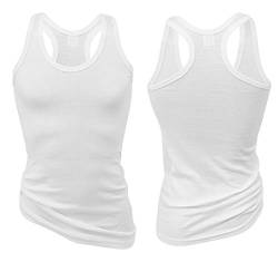 69fashion Herren Tank Top X-Form Muskelshirt (2er Pack) Stretch Ringershirt Unterhemd 70089, Gr. 2XL von 69fashion