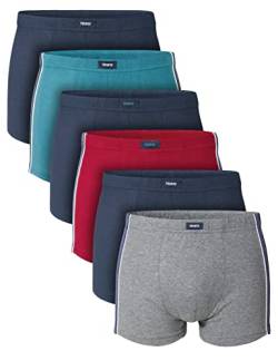 7 Days 6er/12er Pack Herren Retro Shorts Boxershorts Unterhose Unterwäsche Baumwolle Elasthan 6er Pack L von 7 Days