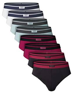 7 Days Herren Slips 4er der 8er Pack aus Microfaser mit Elasthan 8er Pack XL von 7 Days