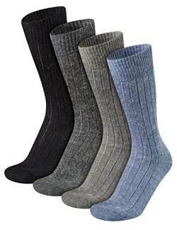 7Days 4 Paar Herren Alpaka Wollsocken Ski Winter 39-42 von 7 Days