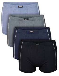 7Days 4er Pack Herren Retro Short Boxershorts Unterhose Unterwäsche aus Baumwolle mit Elasthan XL von 7 Days