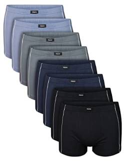 7Days 8er Pack Herren Retro Short Boxershorts Unterhose Unterwäsche aus Baumwolle mit Elasthan XL von 7 Days