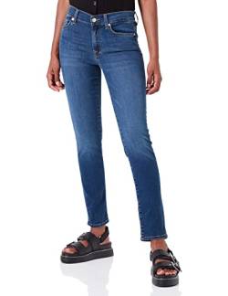 7 For All Mankind Damen Roxanne Bair Eco Jeans, Mid Blue, 32W von 7 For All Mankind