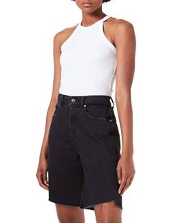 7 For All Mankind Damen Travel Double Knit Denim Shorts, Schwarz, 30 EU von 7 For All Mankind