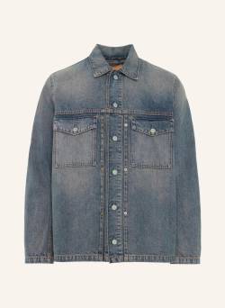 7 For All Mankind Overshirt Pleated Jacket blau von 7 For All Mankind