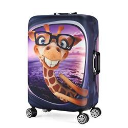 Wasserfeste Print Trolley Case Schutzhülle für 30/31/32 Gepäck waschbar Hülle Travel Suitcase Protector XL Giraffe von 7-Mi