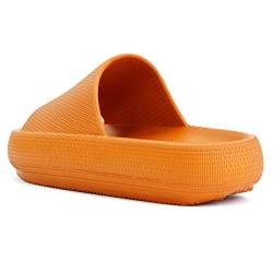 700-INK Badeschuhe Herren Damen Cozislides Original Slippers Rutschfeste Pantoletten Hausschuhe EVA Wolken Slides Sandalen Orange 39/40 von 700-INK