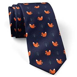 716 Herren Satin Krawatte Eichhörnchen-Eichel-Dekoratives Baum-Muster Arbeit Krawatten Mikrofaser Tie Casual Schlips Für Party Festliche Büro von 716