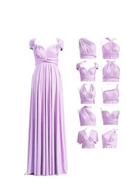 72styles Infinity Kleid mit Bandeau Convertible Brautjungfernkleid Lang Übergröße Multi-Way Kleid Twist Wickelkleid, Lavendel, Einheitsgröße Mehr von 72styles