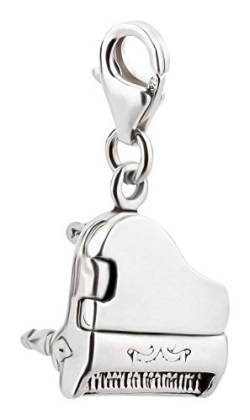 7K Unisex Charm Anhänger Piano aus 925 Sterling Silber (15x12mm) von 7K