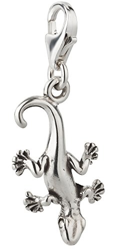 Charm Anhänger Gecko Eidechse aus 925 Sterling Silber (20x12mm) von 7K