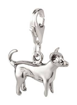 Charm Anhänger Hund Chihuahua 3 aus 925 Sterling Silber (15x12mm) von 7K