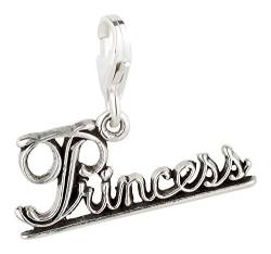 Charm Anhänger Prinzessin aus 925 Sterling Silber (24x10mm) von 7K