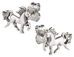 Ohrringe Sterling-Silber 925/1000 Tier Einhorn, Sterling Silber von 7K