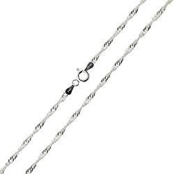 Singapurkette 925 Sterling Silber 2.2mm, Länge 40cm von 7K