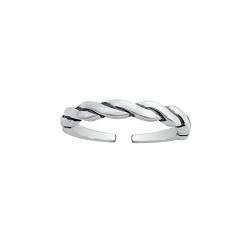 Zehenring aus 925 Sterling Silber als Fußschmuck für Damen, Herren und Mädchen, Größenverstellbar, Modell 29 von 7K