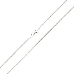 Zopfkette Silberkette Halskette für Damen Herren 925 Sterling Silber 1,9 mm Karabinerverschluss 40-60 cm (90) von 7K