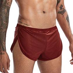 7Power Herren Laufshorts mit großen geteilten Seiten Color Brown Size L von 7Power