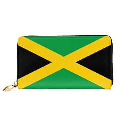 Damen Portemonnaie Jamaika Flagge Geldbörse Damen Leder Viele Karten-Fächer Große Brieftasche Mit Große Kapazität Portemonnaie, Für Einkaufen, Büro von 803