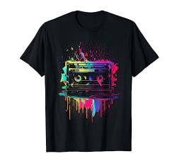 80er 90er Jahre Retro Party Verkleidung Kassette Tape T-Shirt von 80er 90er Jahre Retro Kassette Outfits & Geschenk