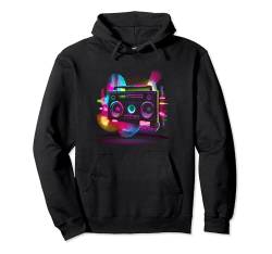 80er Vintage Retro Musik Outfit 80er 90er Kostüm Motto Party Pullover Hoodie von 80er 90er Jahre Retro Kassette Outfits & Geschenk