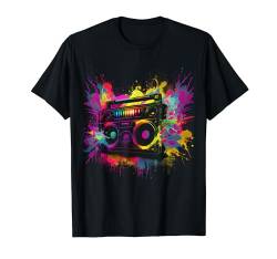 80er Vintage Retro Musik Outfit 80er 90er Kostüm Motto Party T-Shirt von 80er 90er Jahre Retro Kassette Outfits & Geschenk