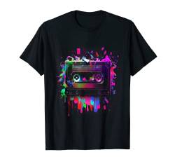 80er Vintage Retro Musik Outfit 80er 90er Kostüm Motto Party T-Shirt von 80er 90er Jahre Retro Kassette Outfits & Geschenk