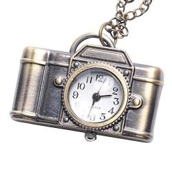 81stgeneration Brass Vintage Style Camera Pocket Watch Chain Necklace von 81stgeneration